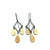 Triple Diamond Teardrop Earrings-Earrings-Elisa Bongfeldt-Pistachios