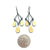 Triple Diamond Teardrop Earrings-Earrings-Elisa Bongfeldt-Pistachios