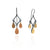 Triple Diamond Teardrop Earrings-Earrings-Elisa Bongfeldt-Pistachios