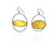 Yellow Axis Fiber Earrings-Earrings-Myung Urso-Pistachios